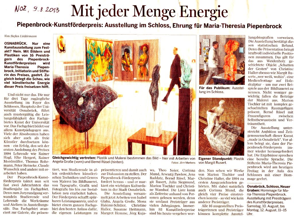  Neue OZ, 09.08.2013 